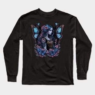 princess gothic  butterfly Long Sleeve T-Shirt